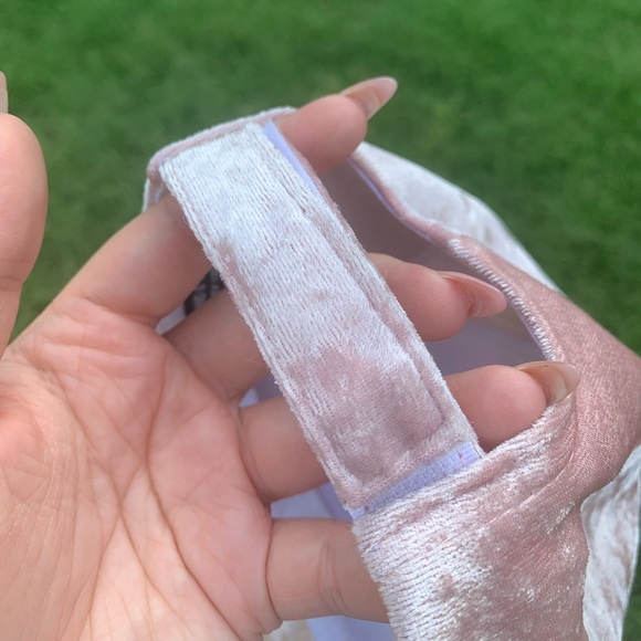 🧢⚾️Brushed Velvet Blush Pink Baseball Cap⚾️🧢 - Picture 5 of 5